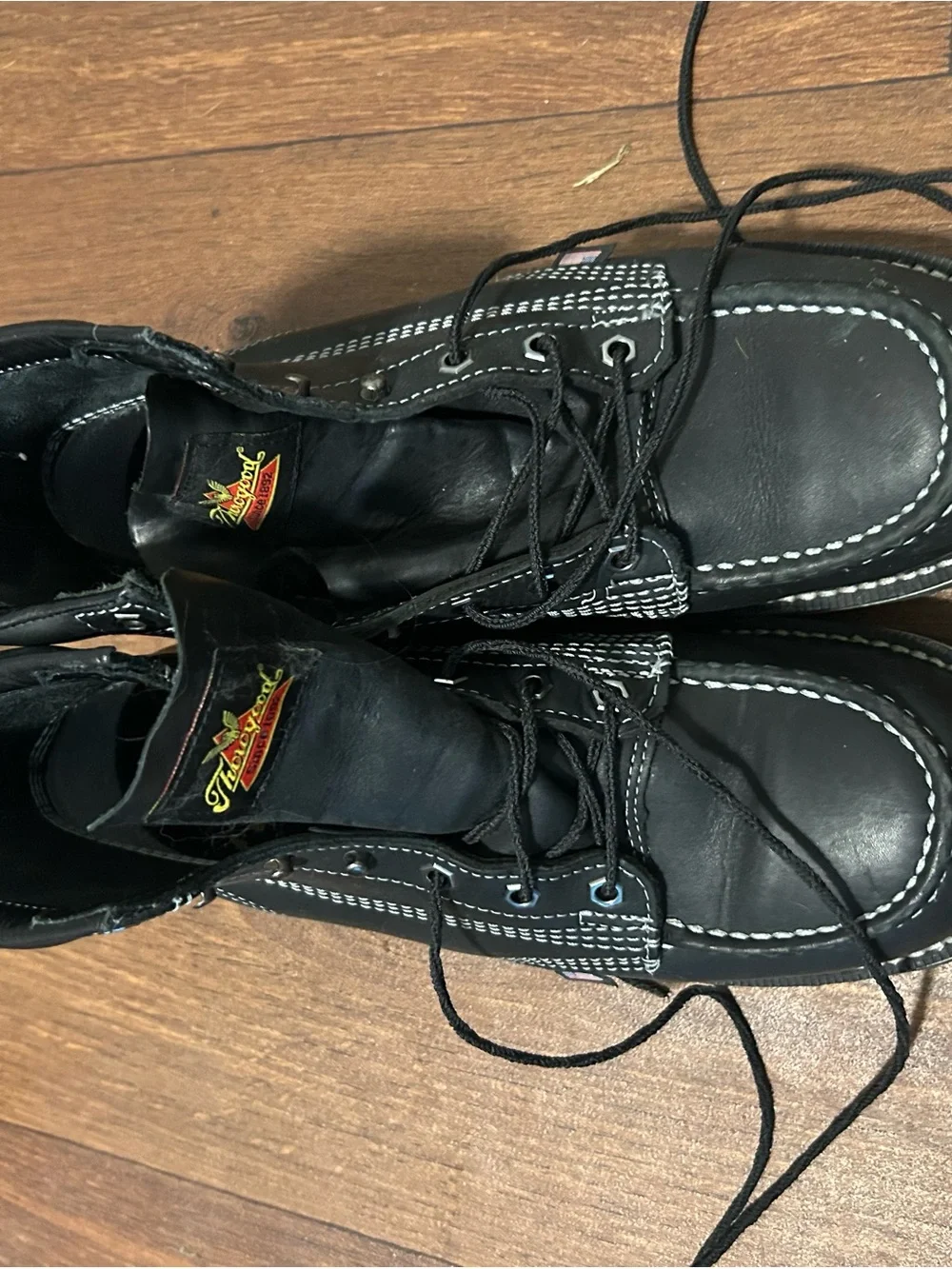 Black Moc Toe Lace-Up Men’s Shoes - Unknown Brand